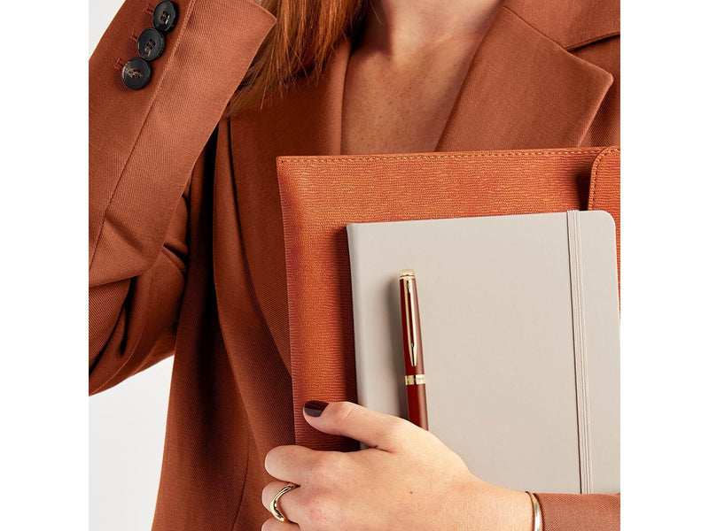 Waterman Hémisphère Ballpoint Pen | Copper Red (The Understated Edit Collection) | Medium Point with Blue Ink | Gift Box
