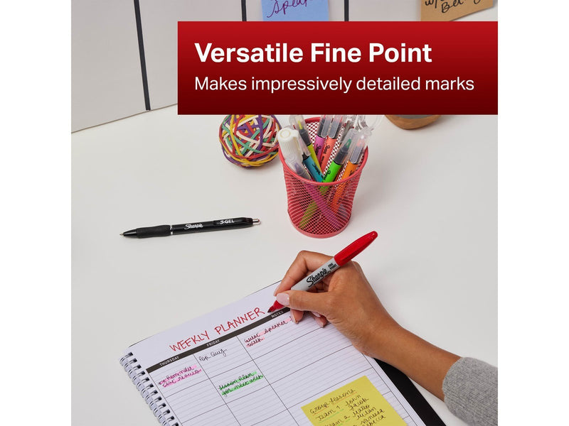 Sharpie Permanent Markers | Fine Point Colouring Pens | Assorted Colours | 24 Marker Pens