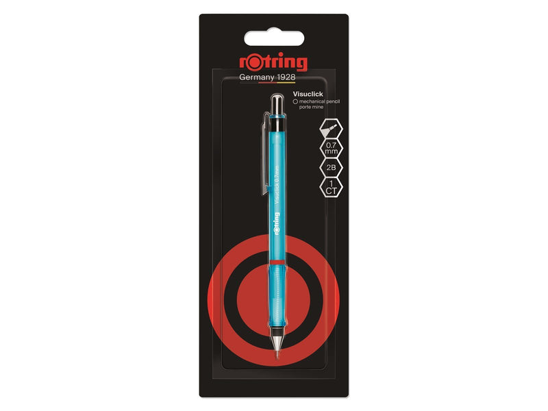 Rotring Visuclick Mechanical Pencil | 2B Lead 0.7 mm | Blue Barrel