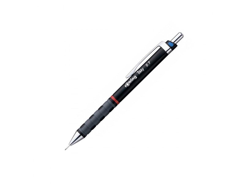 Rotring Tikky Mechanical Pencil & Ballpoint Set| HB Lead 0.7 mm Pencil | Medium Point Pen | Black Barrel