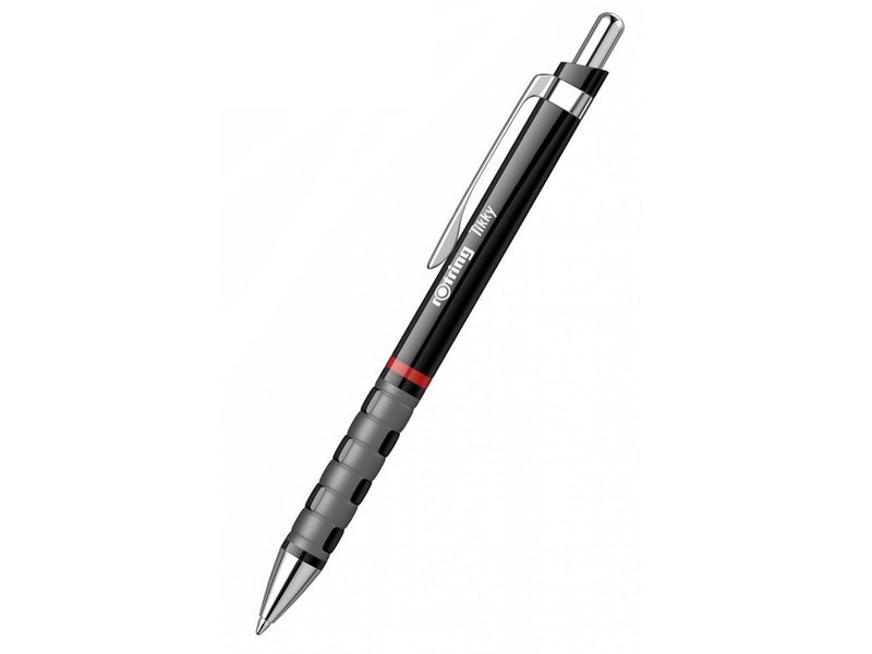 Rotring Tikky Mechanical Pencil & Ballpoint Set| HB Lead 0.7 mm Pencil | Medium Point Pen | Black Barrel