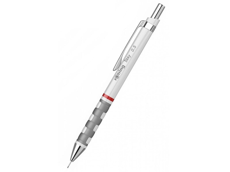 Rotring Tikky Mechanical Pencil Set | 0.5 mm | Lead Refills | White Barrel
