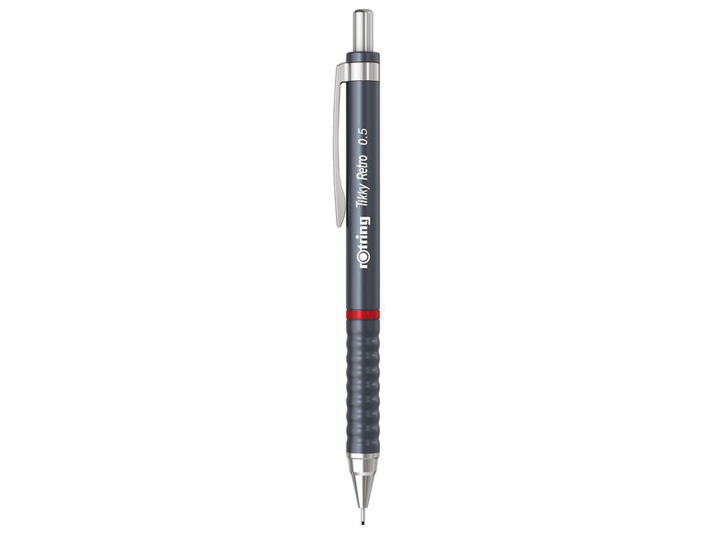 Rotring Tikky Retro Mechanical Pencil | 2B lead 0.5 mm | Grey Barrel