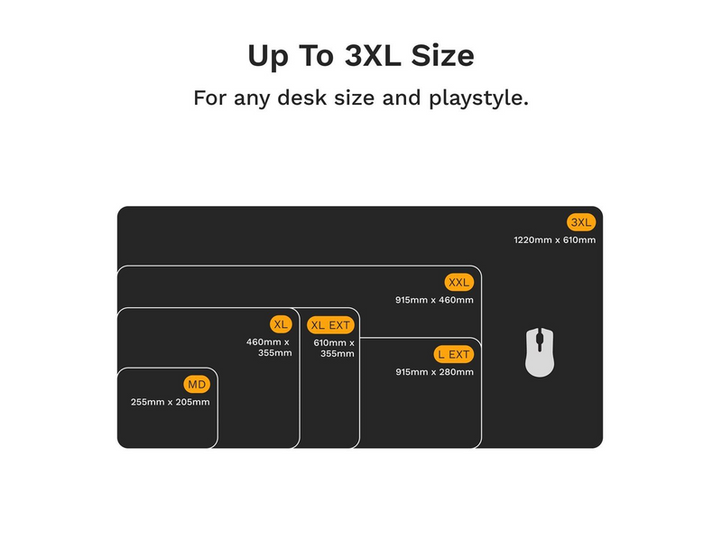 Glorious Mouse Pad 2 Large Extended - Edgeless