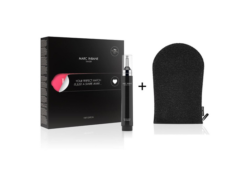 MARC INBANE Tander Perle + Exfoliating Mitt - Black