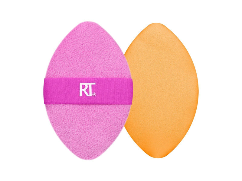 Real Techniques Miracle 2-in1 Powder Puff Duo - Pink/Orange