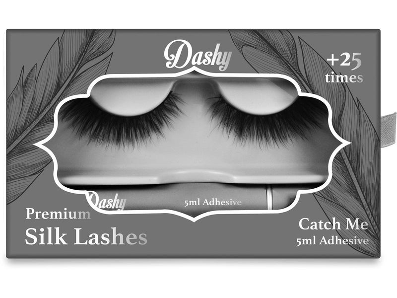 Dashy Premium Silk Lashes + 5 ml Adhesive Catch Me