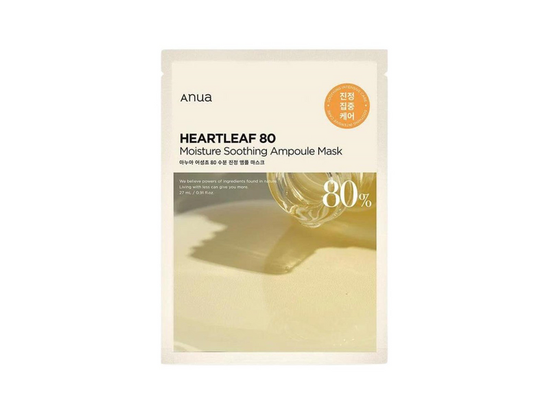 Anua Heartleaf 80 Moisture Soothing Ampoule Mask 1 stk.