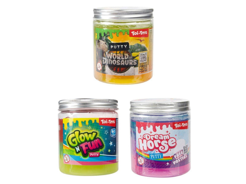 Toi-Toys Glow N Fun Glow in the Dark Putty XL in Pot