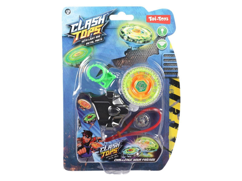 Toi-Toys Metal Spinning Top Gyro Battle with Light