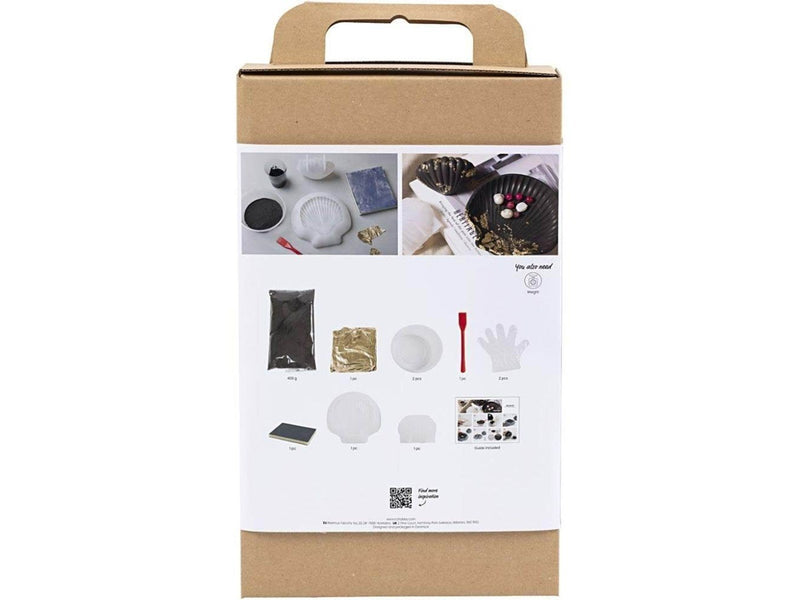 Creativ Company Craft Kit Resin Casting Mussel - Black/Gold