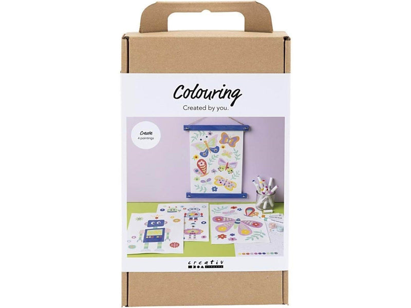 Creativ Company Craft Kit Colouring Butterfly and Robot