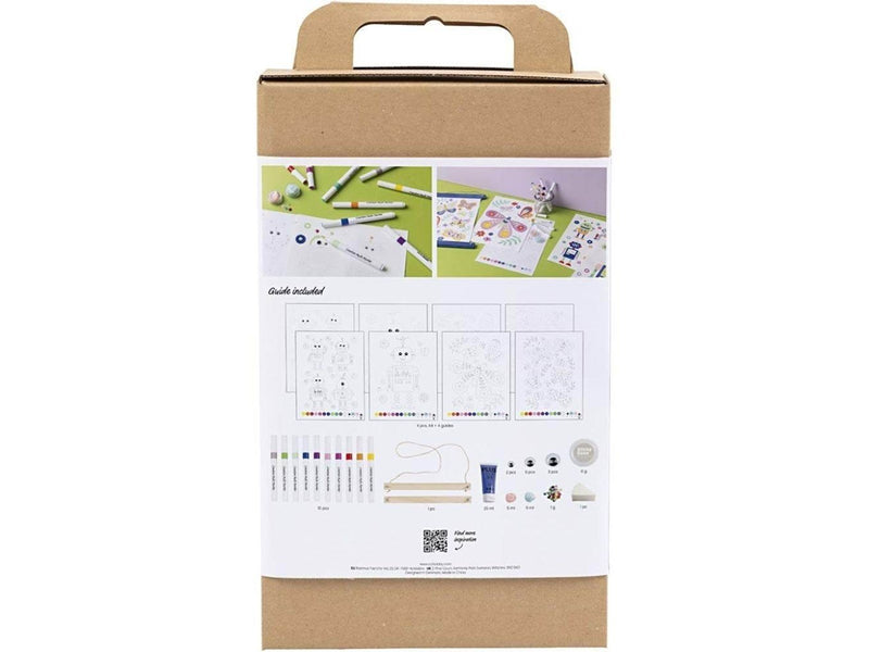 Creativ Company Craft Kit Colouring Butterfly and Robot