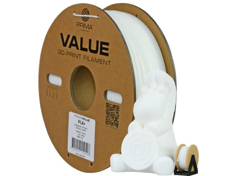 Prima Value PLA+ - White - 1.75mm - 1kg