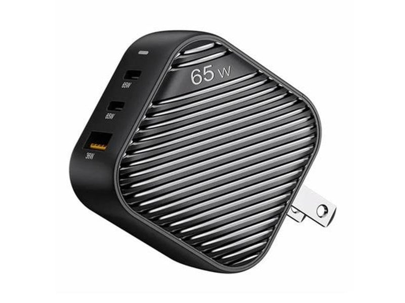INVZI Wall Charger – 2x USB-C + USB 65W EU/UK/AU/US – Black