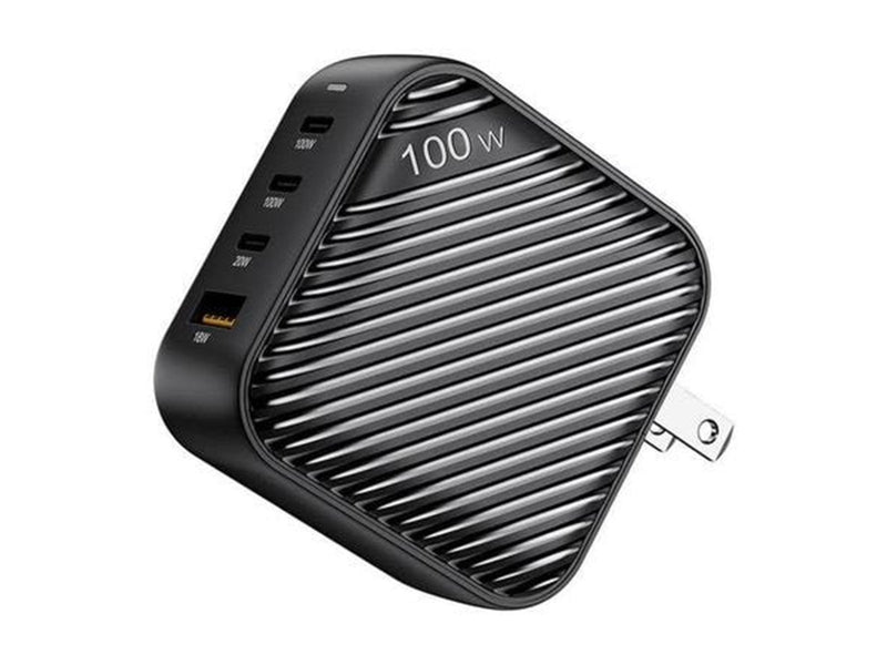 INVZI Wall Charger – 3x USB-C + USB 100W EU/UK/AU/US – Black