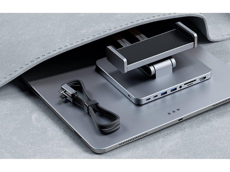 INVZI Docking Station with Stand for Tablet/iPad – 3x USB-C 2x USB-A