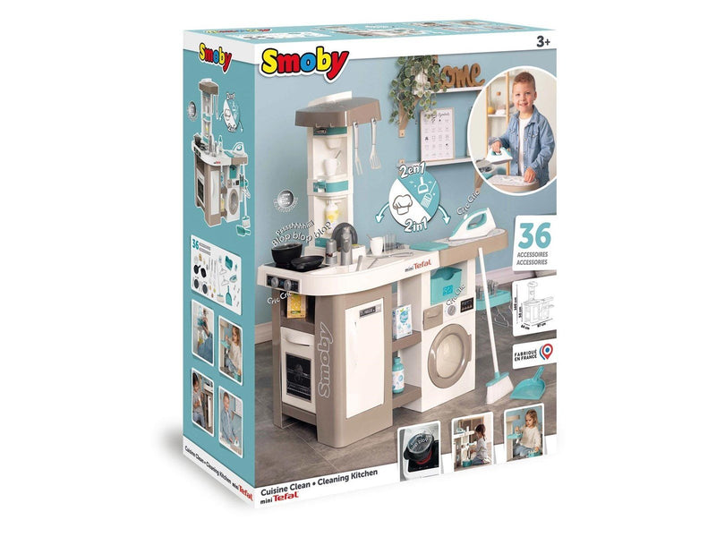 Smoby Tefal Kitchen with Household Station 36pcs.