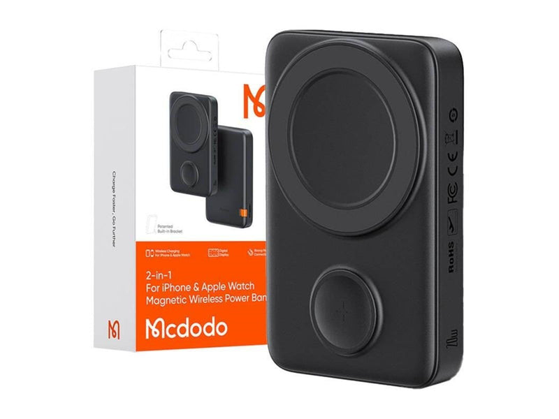 Mcdodo Magnetic Power Bank 20W - Black Powerbank (Akku) - schwarz - 10000 mAh