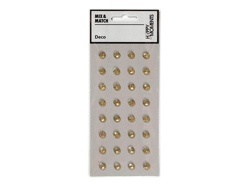 Creativ Company - Rhinestones Gold 32pcs.