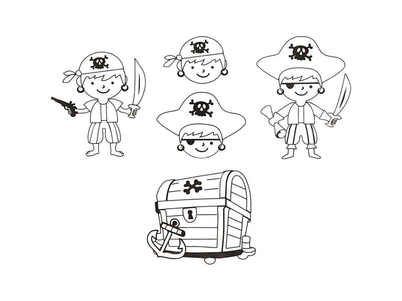 Creativ Company - Sheets of Shrink Film with Pirate Motifs 10 pcs.