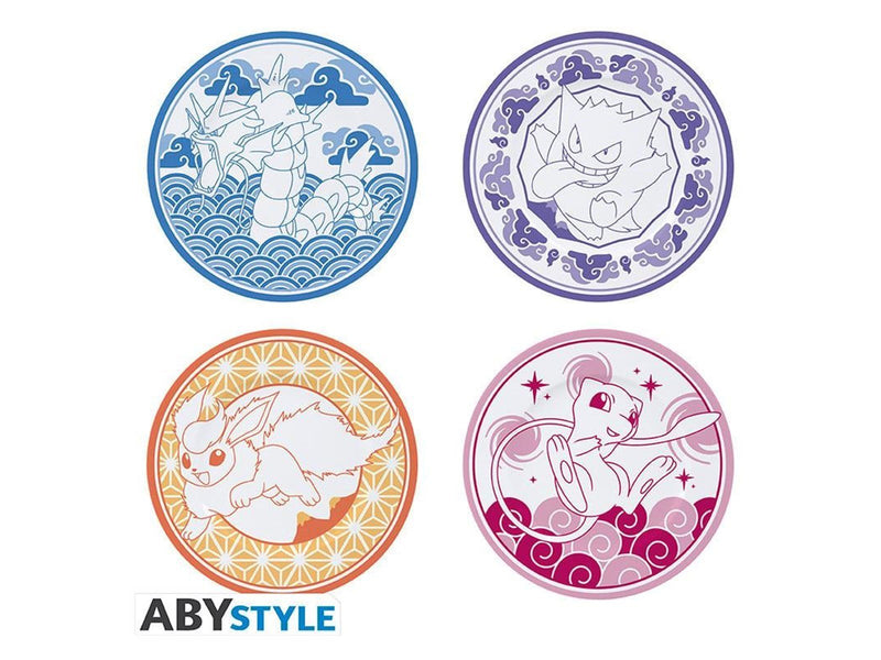 ABYstyle - POKEMON - Set of 4 Plates - Japanese Style