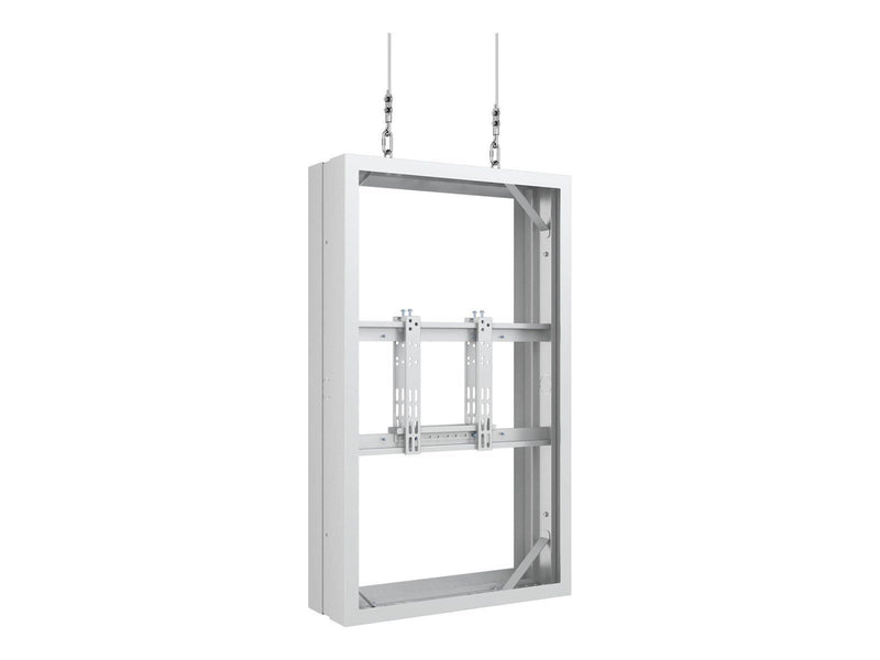 Multibrackets M Pro Series enclosure - medium - for 2 LCD displays - wire b2b - white 50 kg 43" 200 x 200 mm
