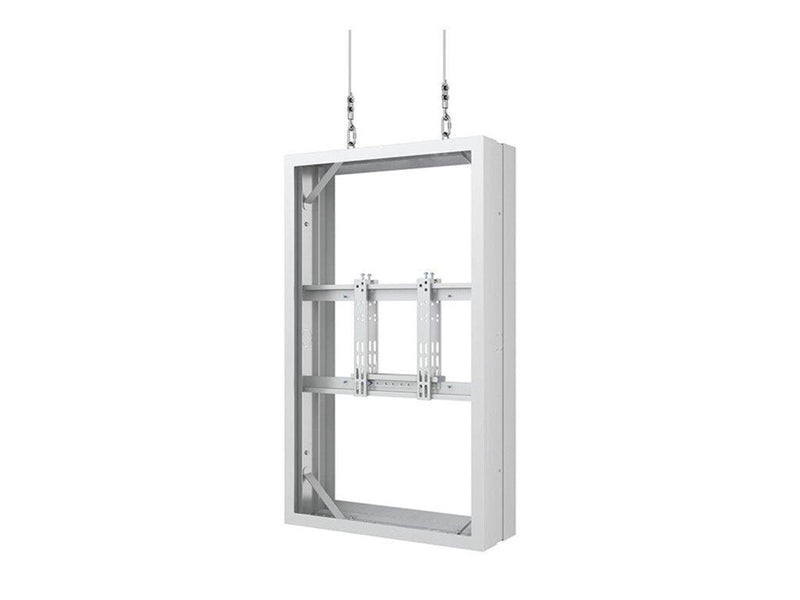 Multibrackets M Pro Series enclosure - medium - for 2 LCD displays - wire b2b - white 50 kg 43" 200 x 200 mm