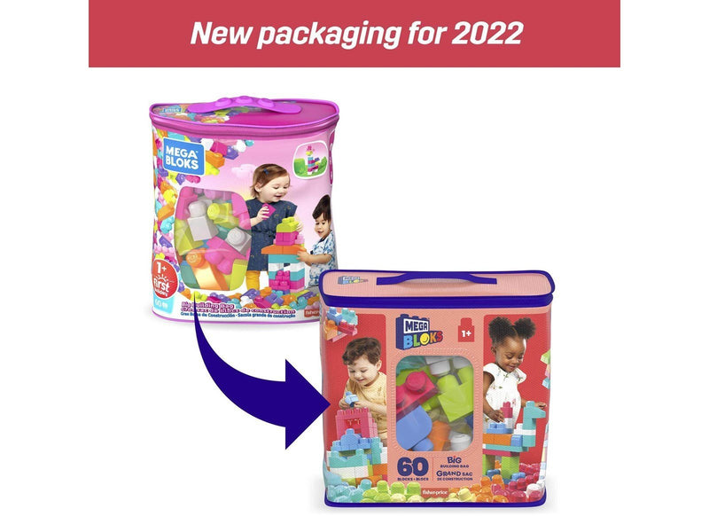 MEGA BLOCKS First Builders Big Building Bag 60 pcs