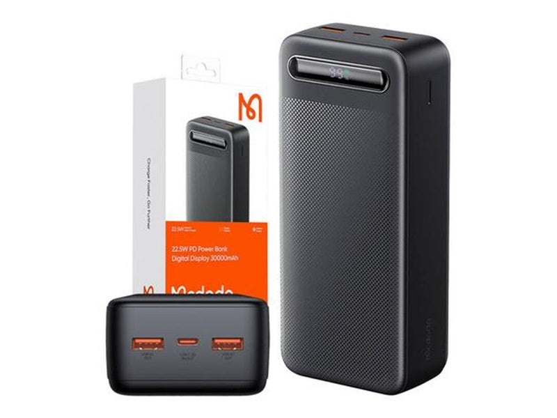 Mcdodo Power Bank 22.5W - Black Powerbank (Akku) - schwarz - 30000 mAh