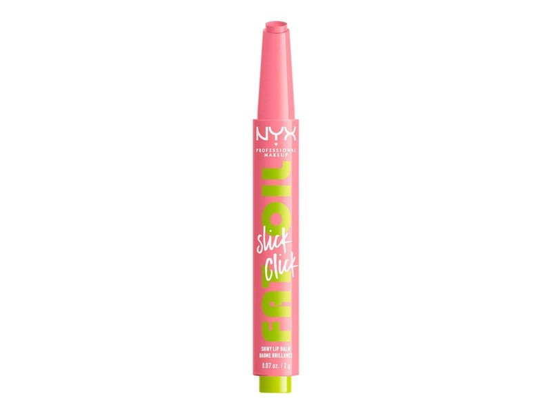 NYX Professional Makeup Fat Oil Slick Click - shiny lip balm - clout (soft baby pink) (02) - high shine