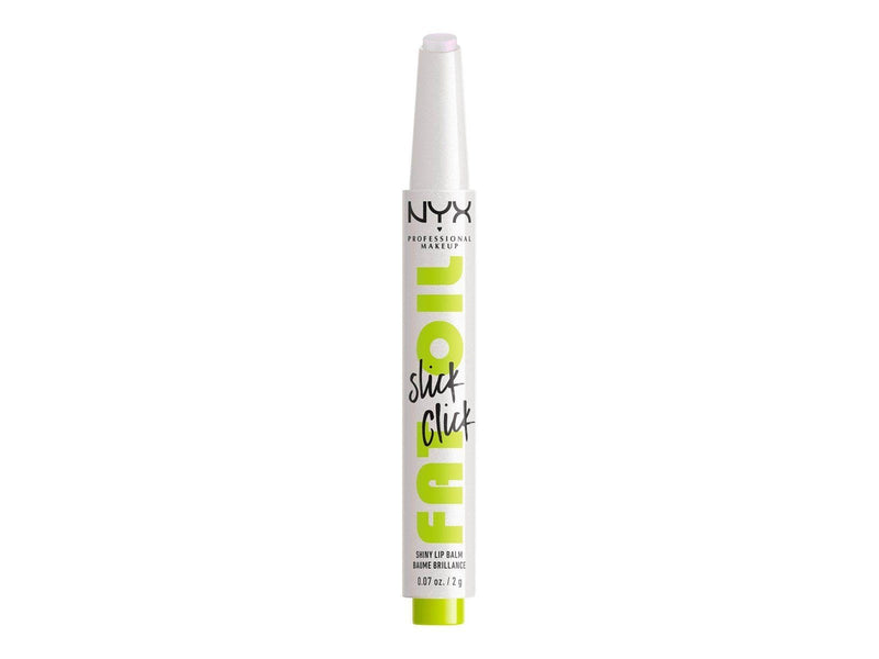 NYX Professional Makeup Fat Oil Slick Click - shiny lip balm - main character (clear with pink pearl) (01) - high shine