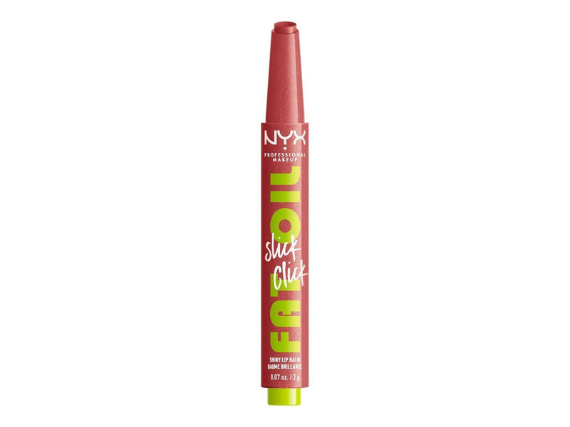 NYX Professional Makeup Fat Oil Slick Click - shiny lip balm - no filter needed (pink pearl nude) (03) - high shine