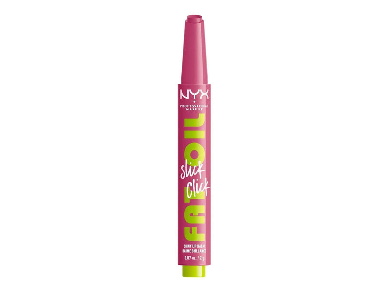 NYX Professional Makeup Fat Oil Slick Click - shiny lip balm - dm me (lilac pink) (07) - high shine