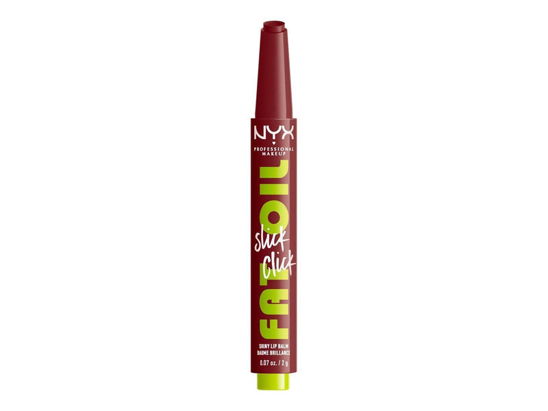 NYX Professional Makeup Fat Oil Slick Click - shiny lip balm - in a mood (wine) (11) - high shine