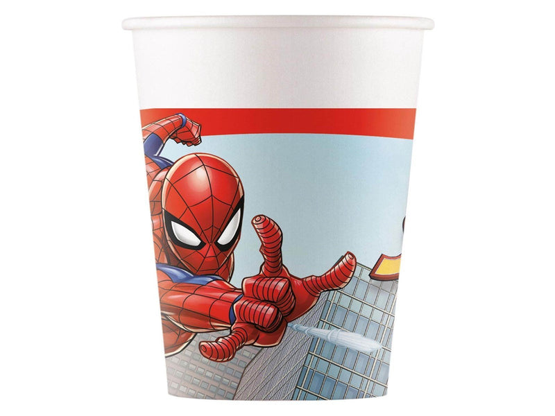 Globos - Paper Cups Spider-Man Crime Fighter 8 pcs.