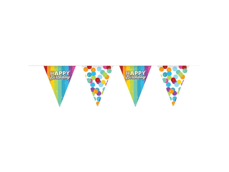Folat BV - Bunting Rainbow Happy Birthday 6mtr.