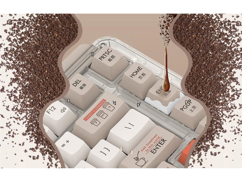 MIIIW Wireless Keyboard 2.4G Z830 ProMax - Coffee Theme - Tastaturen - Sahne