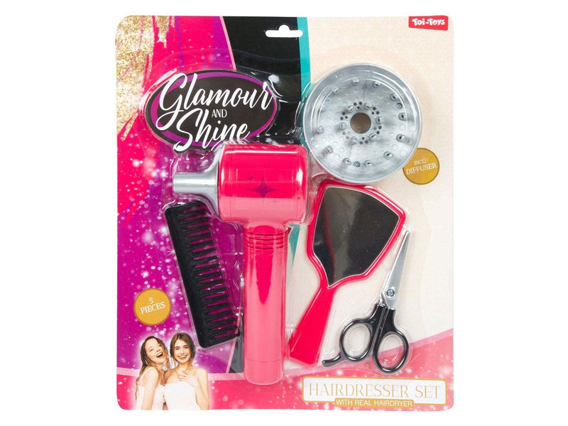 Toi-Toys - Glamor Shine Hairdressing Set with Fohn Diffuser