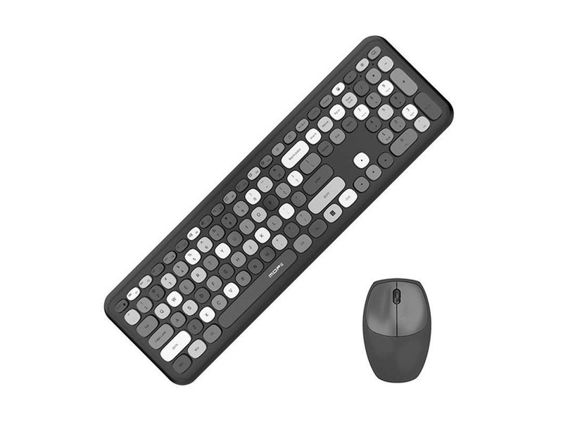 Mofii Wireless Keyboard + Mouse Set - Black - Tastatur & Maus Set - Englisch - Schwarz