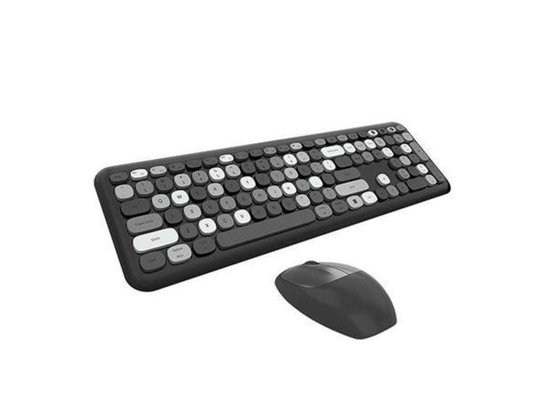 Mofii Wireless Keyboard + Mouse Set - Black - Tastatur & Maus Set - Englisch - Schwarz