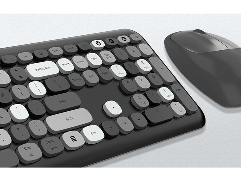 Mofii Wireless Keyboard + Mouse Set - Black - Tastatur & Maus Set - Englisch - Schwarz