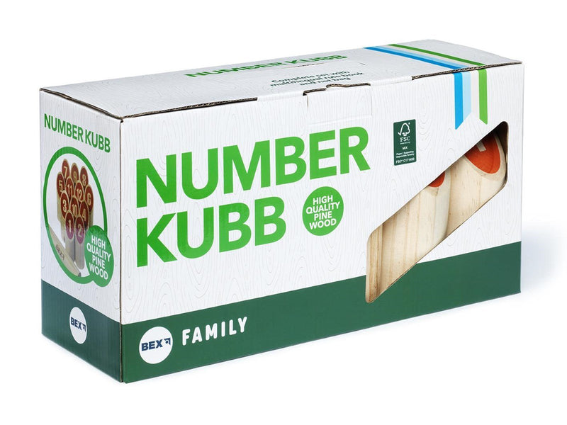 Number Kubb Family – Pine wood