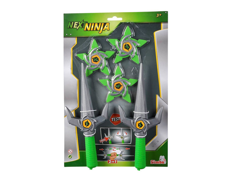 Simba Next Ninja Knives and Stars green