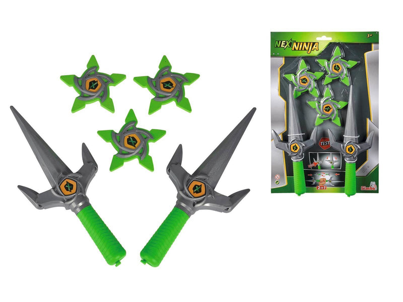Simba Next Ninja Knives and Stars green