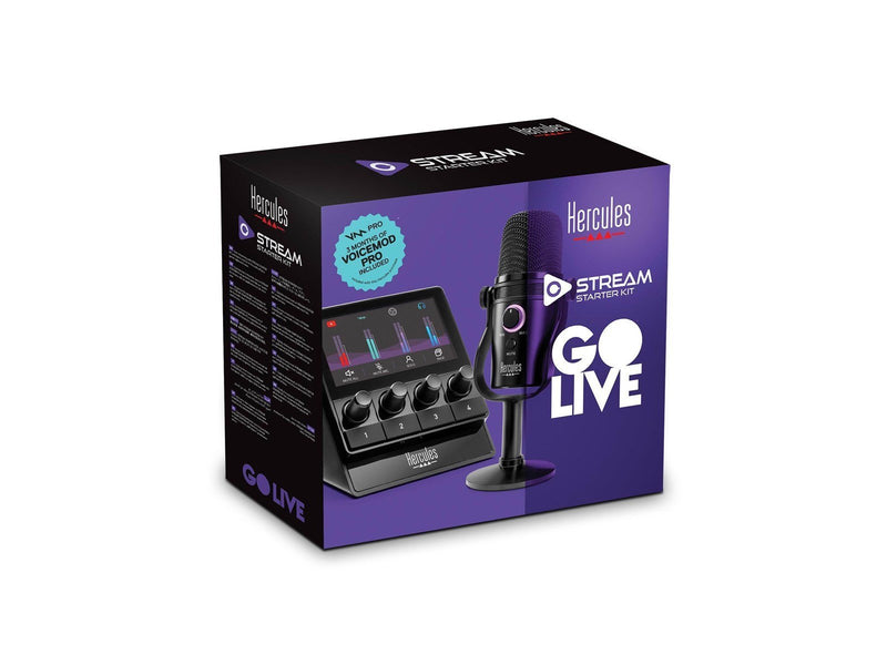 Hercules Stream Starter Kit (Stream 100 + USB Microphone)