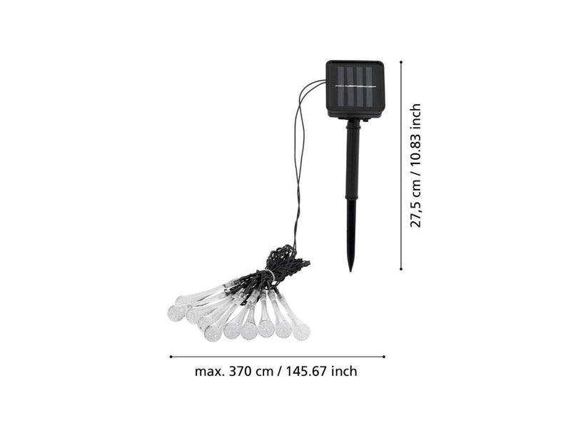 EGLO Solar light chain 2 meters RGB