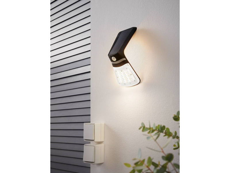 EGLO LAMOZZO 1 solar wall lamp w/sensor 3000/4000.6000K black