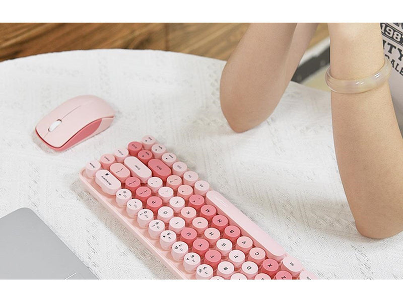 Mofii Wireless - Tastatur & Maus Set - Englisch - Pink