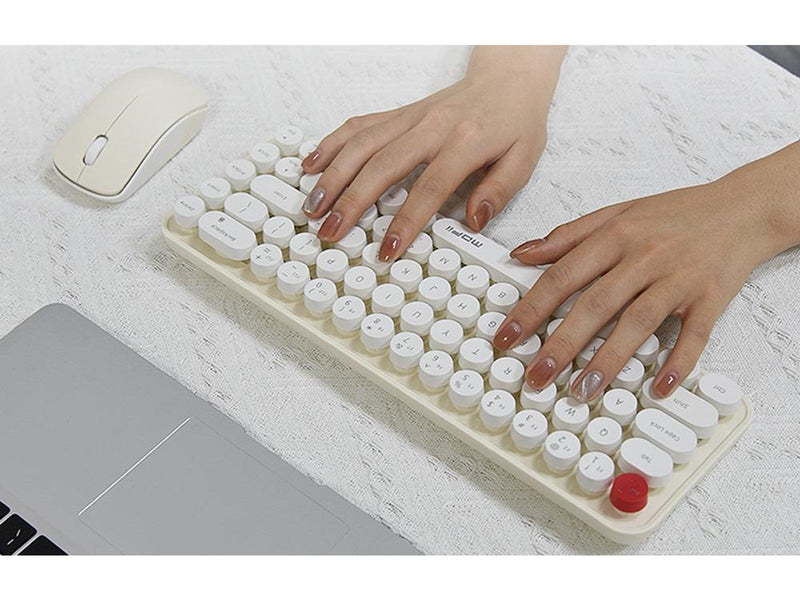 Mofii Wireless - Tastatur & Maus Set - Englisch - Weiss